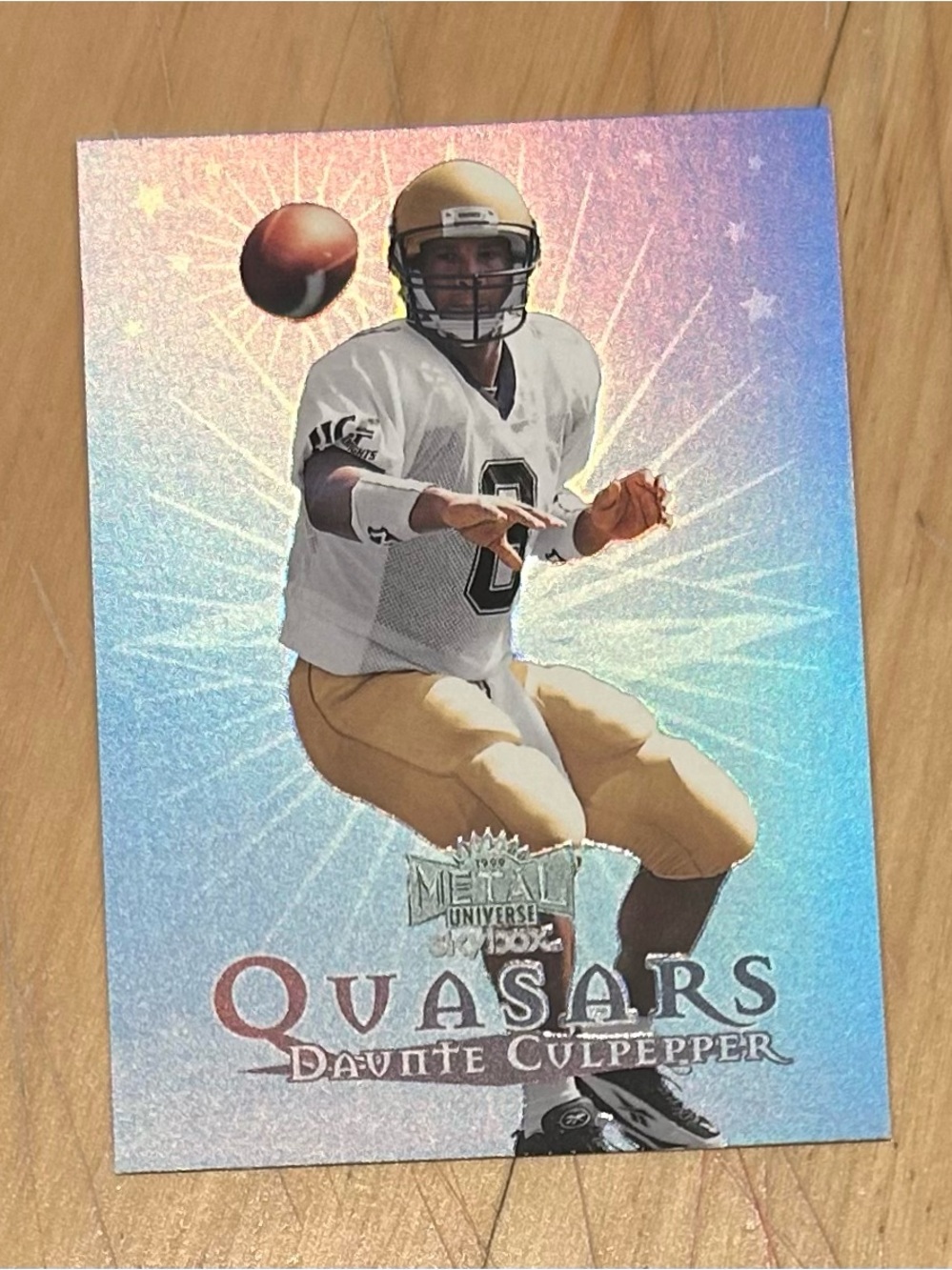 Vintage Duante Culpepper 1999 Metal Universe Skybox Quasar Collector’s Card